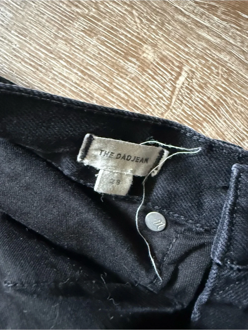 Madewell Dad Jean- Black Size 28